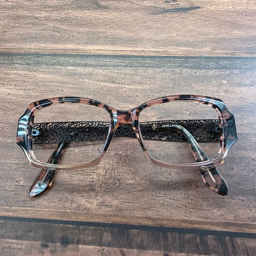 Jean‎ Lafont Paris Lisbonne 743 Brown Tortoise Filigree Eyeglass Frames France